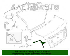 Кнопка открытия крышки багажника Nissan Altima 13-18