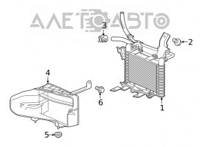 Радіатор охолодження АКПП мастило Honda Clarity 18-21 usa