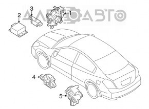 Шлейф руля Nissan Maxima A36 16- под подогрев