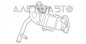 Охладитель клапана ЕГР Lexus CT200h 11-17