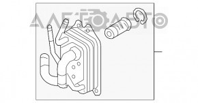 Охладитель масляный АКПП Hyundai Elantra AD 17-20 новый OEM оригинал