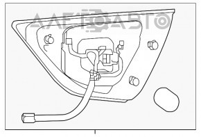 Ліхтар внутрішній кришка багажника правий Nissan Maxima A36 16-18 дорест