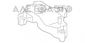 Кронштейн подушки двигателя правый Mercedes GLA 14-20