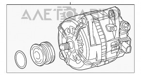 Генератор Lexus RX350 16-22 новий OEM оригінал