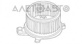 Мотор вентилятор печки Nissan Sentra 20-