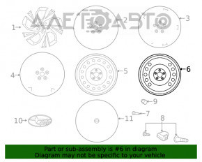 Запасне колесо докатка Subaru Outback 20-