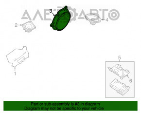 Динамік передній передній лев Nissan Altima 13-18