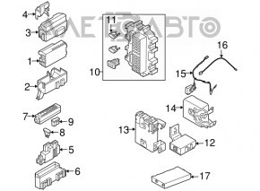 BODY CONTROL MODULE BCM COMPUTER Nissan Murano z50 03-08