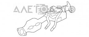 Каталізатор задній Kia Niro 17-22 з нагрівачем