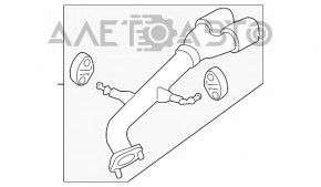Глушник задня частина з бочкою Hyundai Santa FE Sport 13-16 дорест 2.4