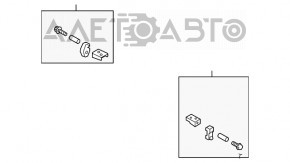Кронштейн глушителя задний левый Hyundai Sonata 15-19 2.4