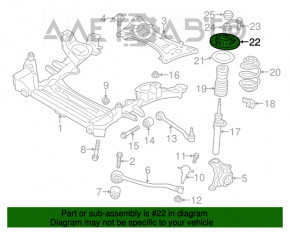 Опора амортизатора передняя правая BMW X3 F25 11-17 обломан болт