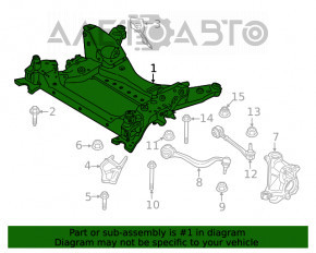 Підрамник передній BMW X3 G01 18-21 RWD