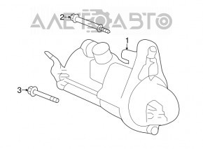 Стартер Acura ILX 13-15 АКПП на запчастини, що втягує під заміну