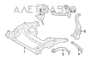 Цапфа передня права BMW 7 G11 G12 16-22 RWD