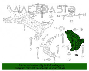 Цапфа передняя правая BMW X1 F48 16-22 +30 min