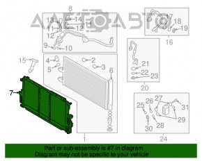 Рамка крепление радиаторов Volvo XC90 16-22