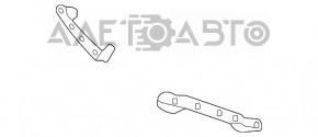 Кронштейн насадки глушителя левый Volvo XC90 16-22 трещина в креплении