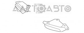 Насадка глушителя левая Volvo XC90 16-22 на бампере, хром