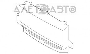 Жалюзи дефлектор радиатора рамка голая Volvo XC90 16-22 верх