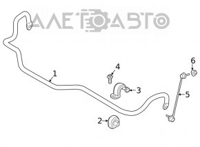 Скоба крепления переднего стабилизатора левая BMW X3 G01 18-