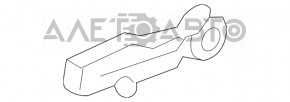 Кронштейн подушки двигателя задний левый Volvo XC90 16-22 потрескан сайлент
