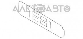 Рамка под номер переднего бампера Volvo XC90 16-22
