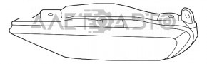 Противотуманная фара птф левая Volvo XC90 16-22 LED, под полировку