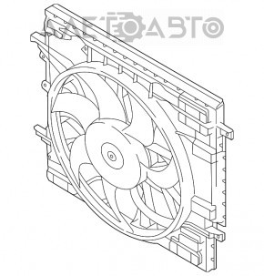 Диффузор кожух радиатора в сборе Volvo XC90 16-22 T6, T8, T5