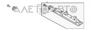 Планка підсвічування номера дверей багажника Volvo XC90 16 - з ручкою, під камеру