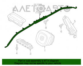 Подушка безопасности airbag боковая шторка левая Volvo XC90 16-22