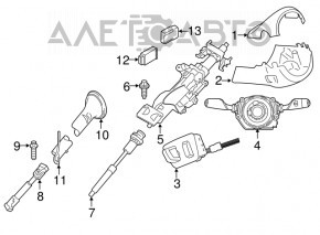 Рулевой карданчик нижний BMW X5 E70 07-13