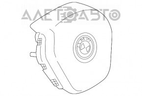 Подушка безопасности airbag в руль водительская BMW X3 G01 18- черная тип 1