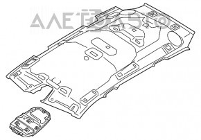 Обшивка потолка Volvo XC90 16-22 беж