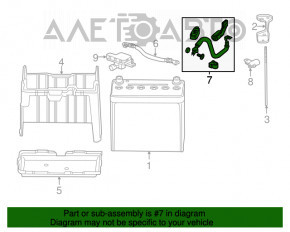 Клемма АКБ плюсовая Honda Accord 13-17 hybrid