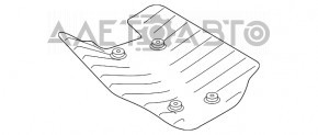 Защита нижнего рычага задняя правая BMW 7 G11 G12 16-22 затерта, надорвана, примята