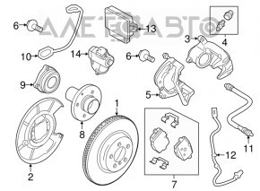 Блок управління стоянковим гальмом BMW X3 F25 11-17