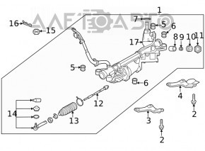 Рейка рульова Subaru Outback 20 - електро