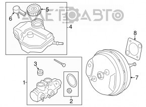 Бачок ГТЦ BMW X3 G01 18- с крышкой