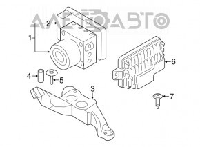 ABS АБС BMW X1 F48 16-18 под адаптивный круиз