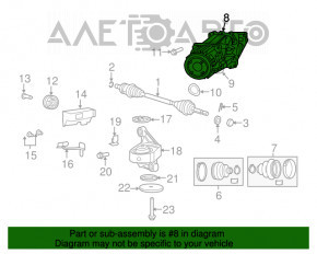 Задній диференціал редуктор Jeep Compass 11-16 2.4 off road