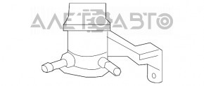 Насос масляний радіатора кпп Lexus RX450h 10-15 відсутні трубки, погнутий кронштейн