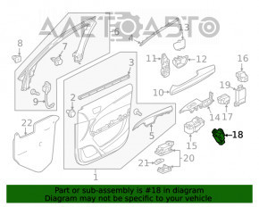 Кнопки открытия лючка бензобака и двери багажника Acura MDX 14-20
