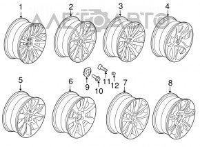 Диск колесный R18 237 стиль BMW 5 F10 09-17 8x18 бордюрка