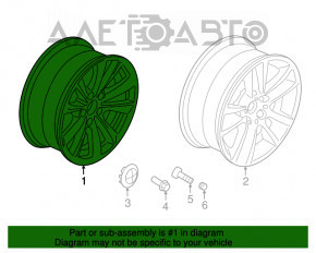 Диск колісний R17 236 стиль BMW 5 F10 09-17 8x17