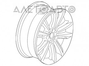 Диск колесный R20 464 стиль BMW 5 F10 09-17 8.5x20