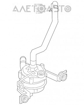 Вспомогательный насос охлаждения инвертора Kia Niro 17-18 HEV с кронштейном новый OEM оригинал