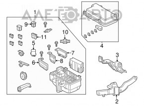 Крышка блока предохранителей подкапотная Honda Accord 14-15 hybrid