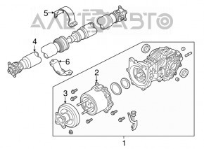 Задній диференціал редуктор Nissan Pathfinder 13-20 113к зламані кріплення
