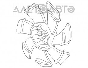 Крыльчатка вентилятора охлаждения правая Honda Accord 13-17 7 лопостей